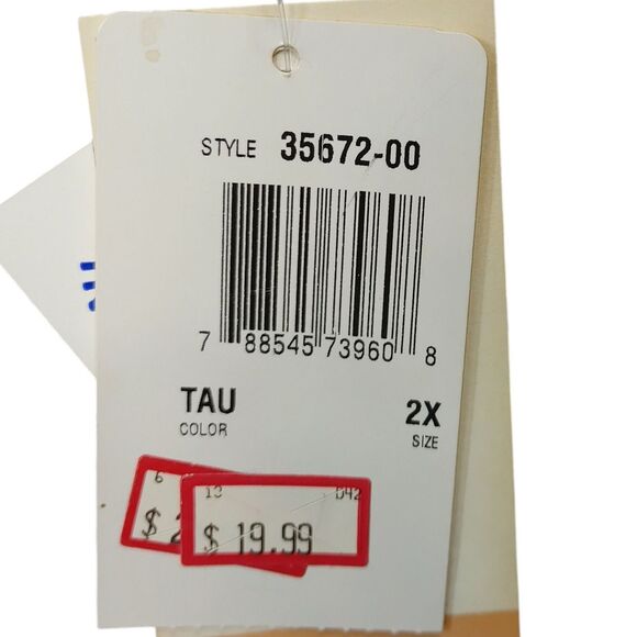 NWT Vintage Notations Textured Blouse Women's Size 2X Made in USA Minimalist - Picture 7 of 9